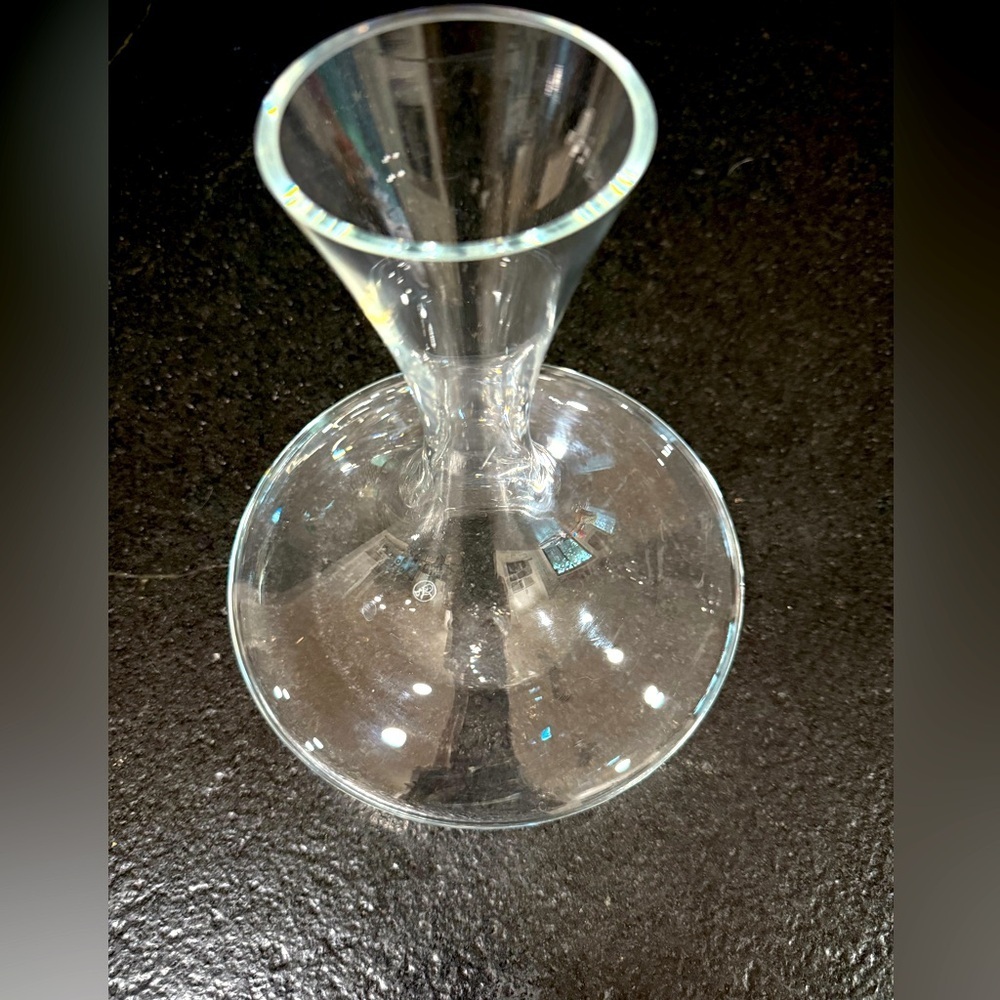 Wine Enthusiast Hand-Blown Glass Wine Decanter – Modern Design – Made in Poland